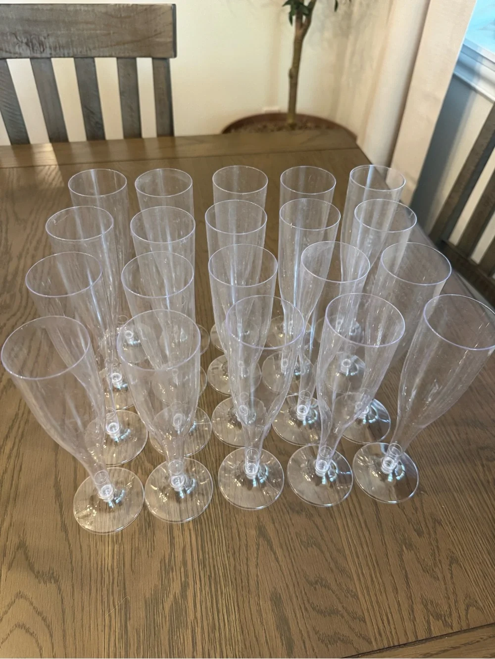 Plastic Champagne Flutes